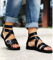 Black Urban Sandals
