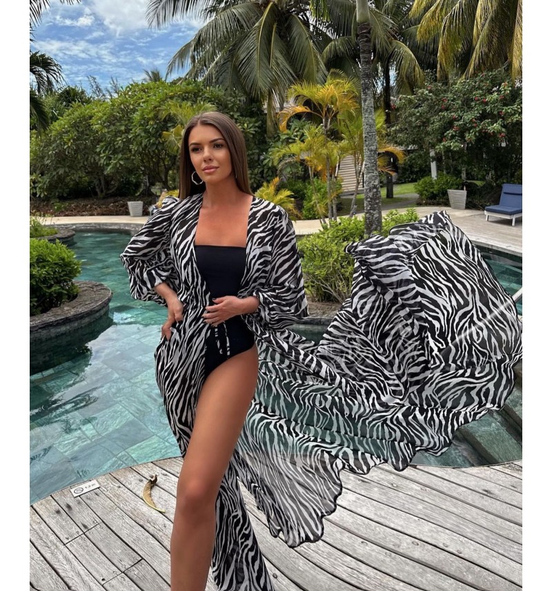 Zebra Beach Dress