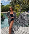Rochie de plaja Zebra