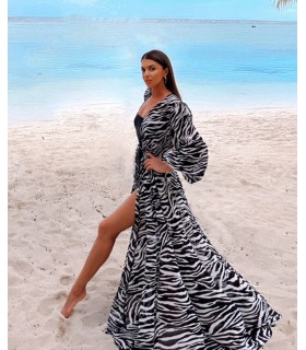 Rochie de plaja Zebra