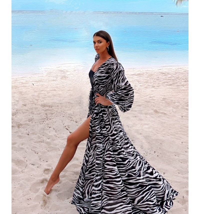 Zebra Beach Dress