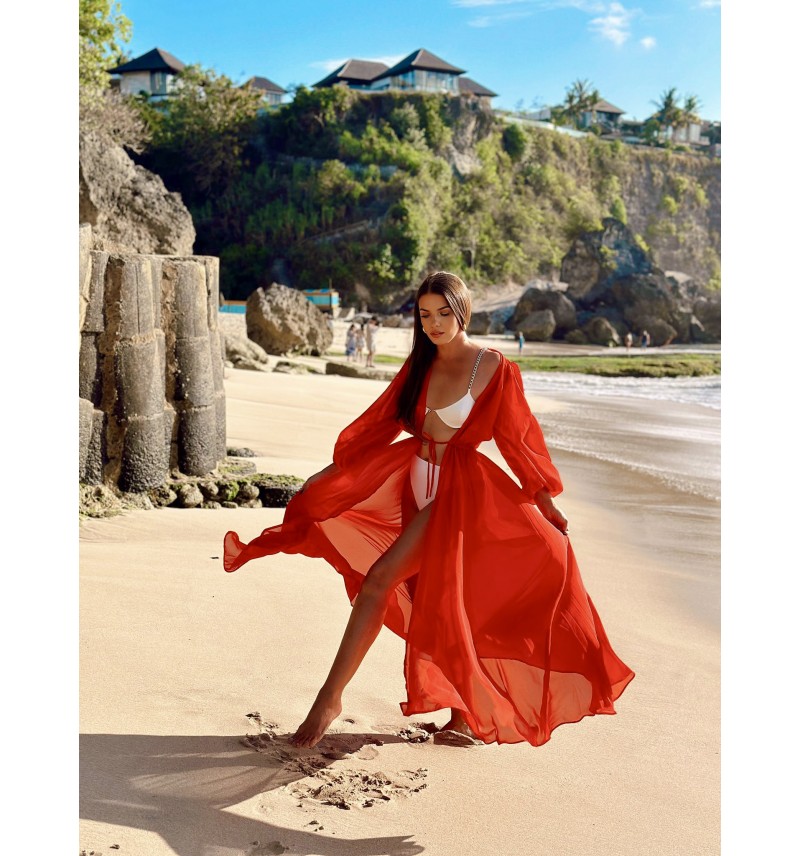NEW Red Beach Caftan
