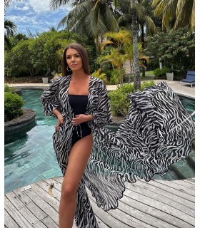 Zebra Beach Dress