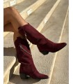 Burgundy Vibe Boots