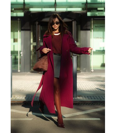 Amir Burgundy Coat