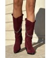 Burgundy Vibe Boots