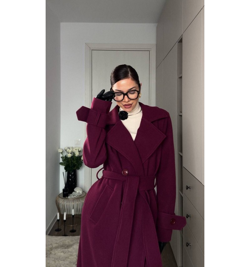Palton Amir Burgundy