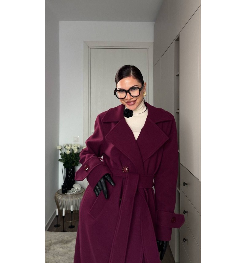 Palton Amir Burgundy