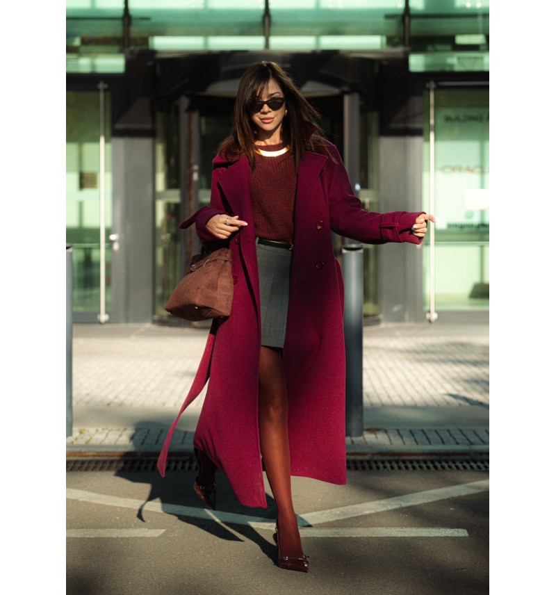 Palton Amir Burgundy