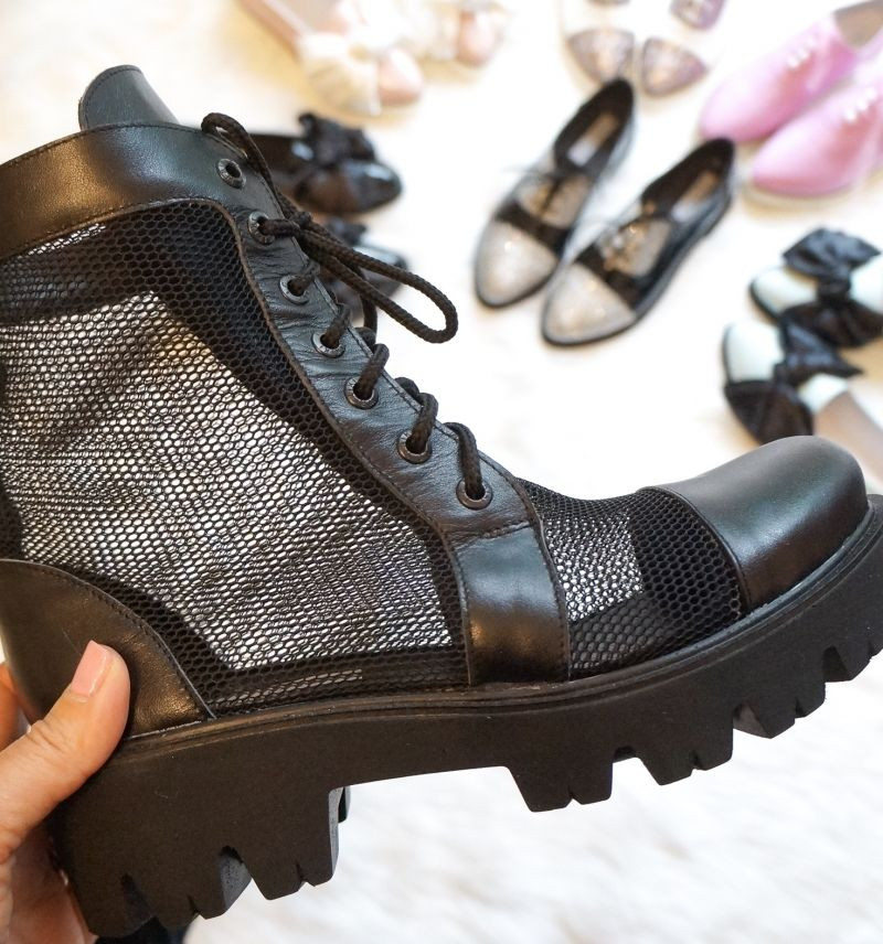 Black Transparent Boots