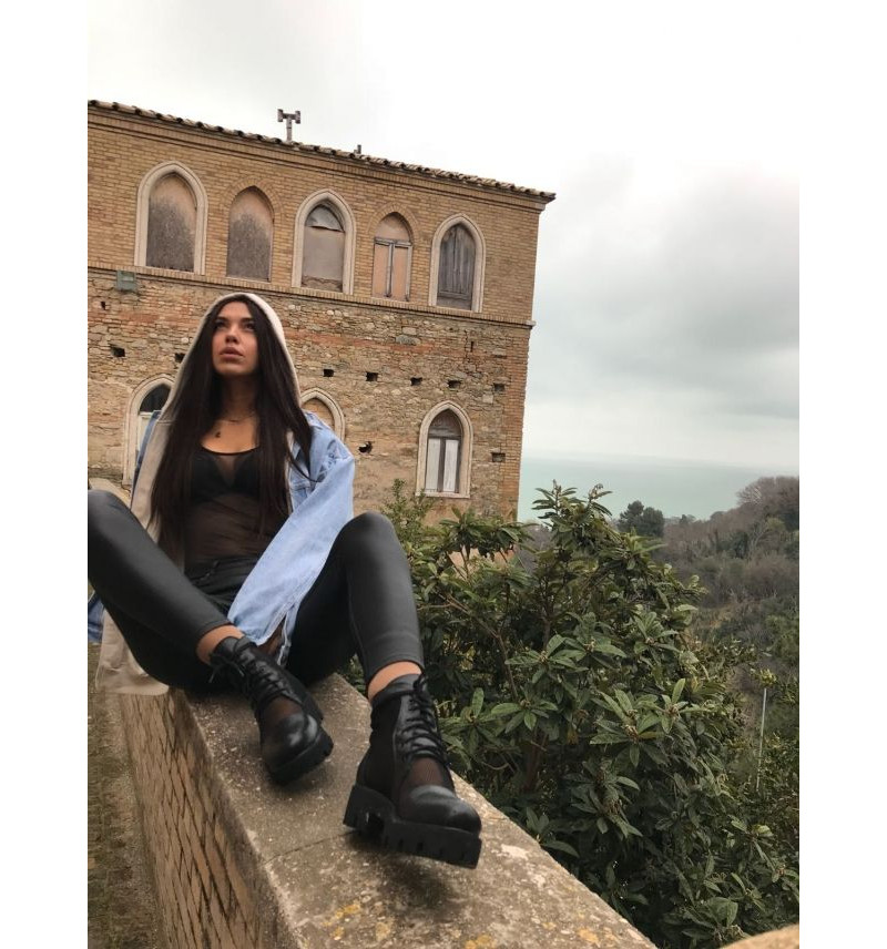 Black Transparent Boots