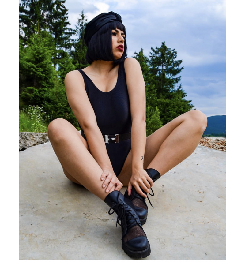 Black Transparent Boots