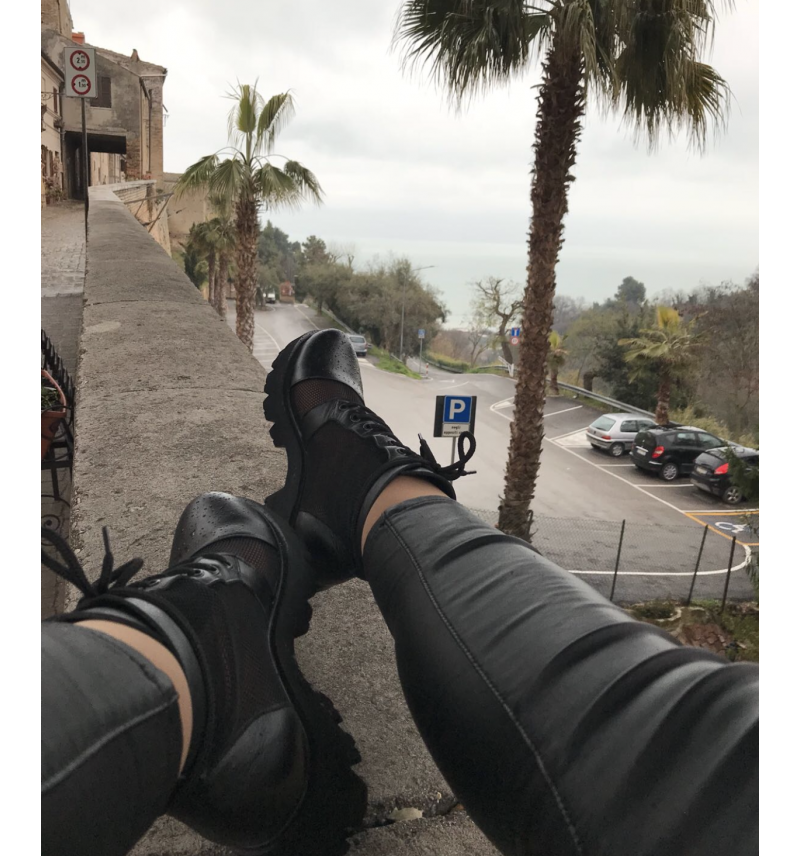 Black Transparent Boots