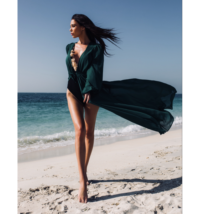 Petrol Green Beach Caftan