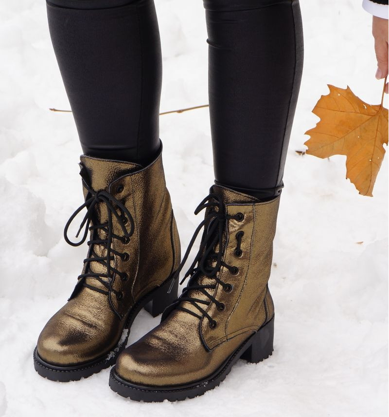 Gold Shimmer Boots