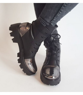 Black & Silver Boots