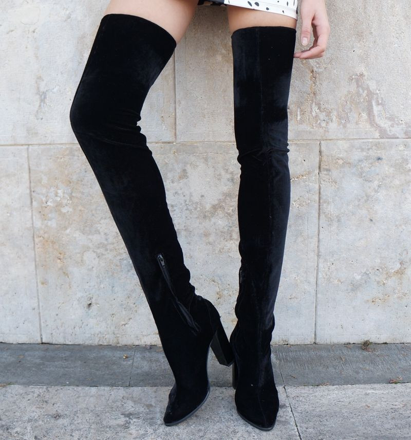 Glamorous Velvet Boots
