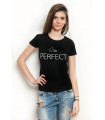 Tricou "I am PERFECT" Black