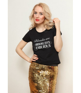 &quotBlondes are Absolutely Fabulous&quot T-shirt Black