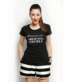 Tricou "Brunettes are Absolutely Fabulous" Black