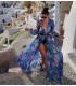 Blue Santorini Beach Dress