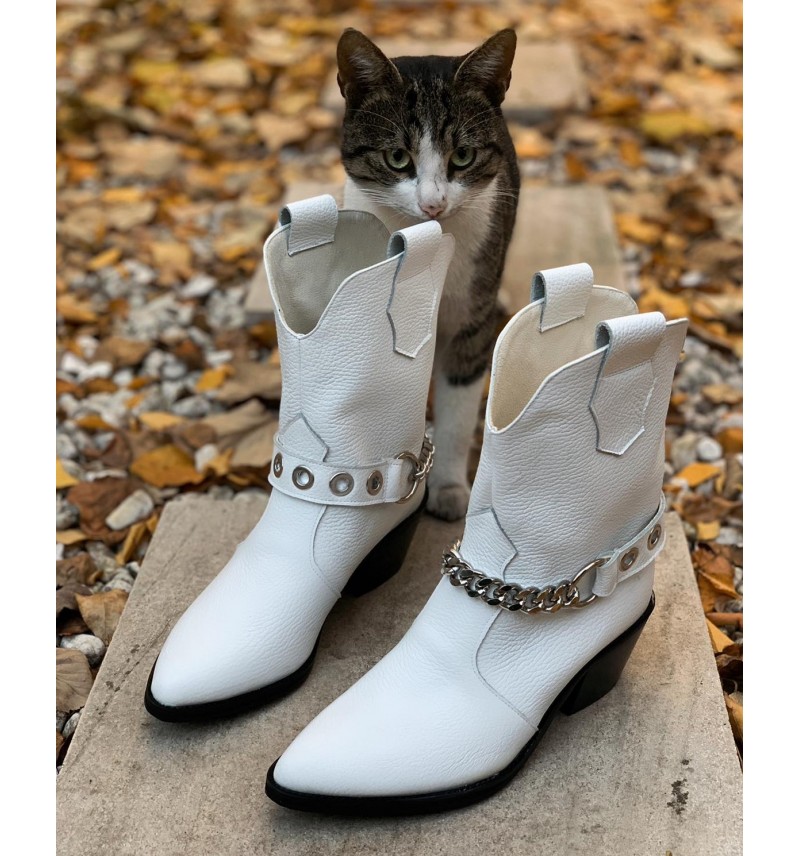 White Kronos Boots