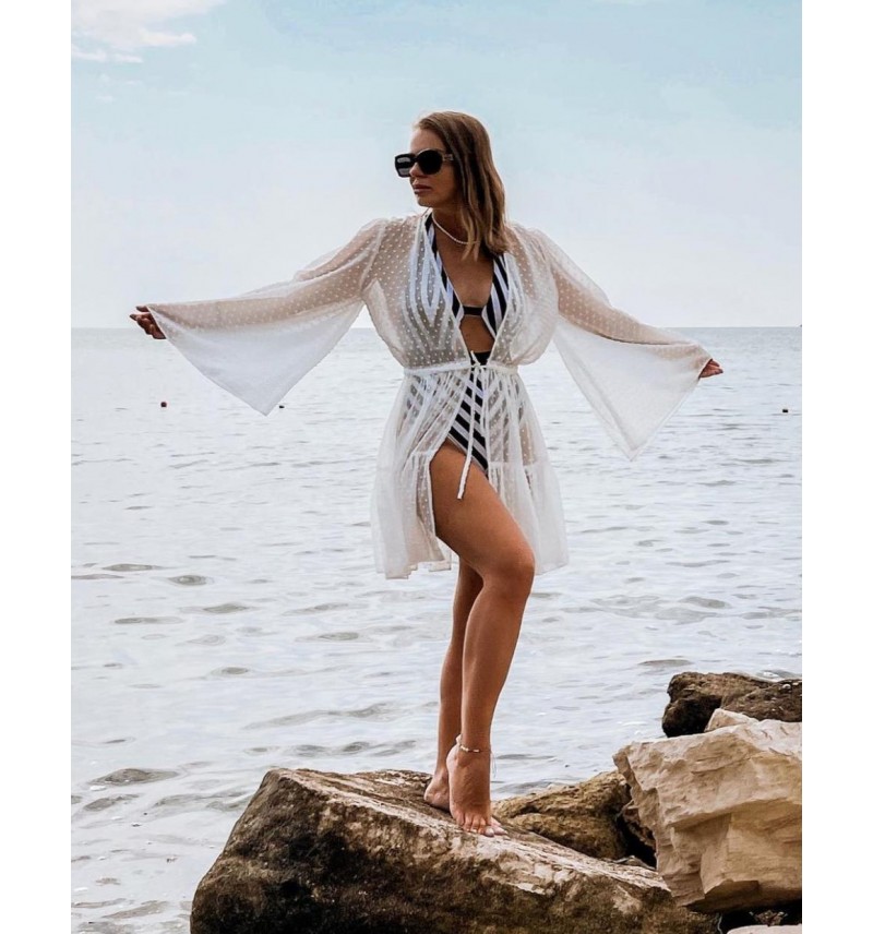 Mini White Caftan